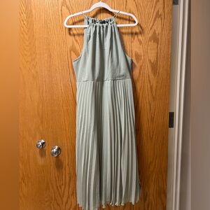 ASOS Pleated dress with haltered neck